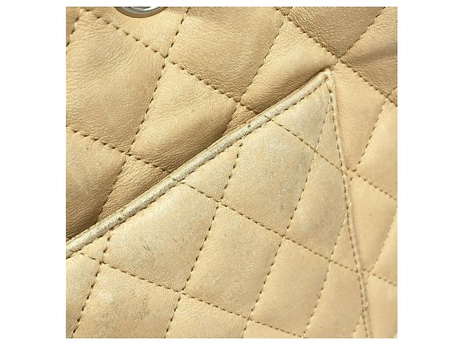Bolso Tote Chanel Cambon de Piel de Cordero Castaño Negro - vista 12
