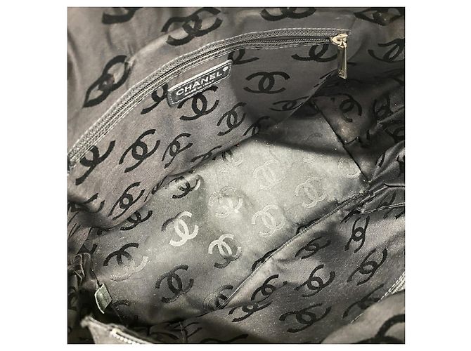 Bolso Tote Chanel Cambon de Piel de Cordero Castaño Negro - vista 4