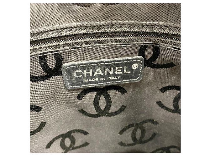 Bolso Tote Chanel Cambon de Piel de Cordero Castaño Negro - vista 5