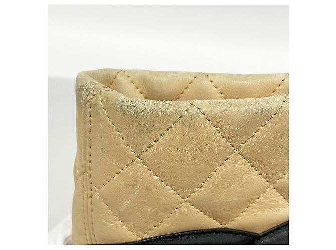 Bolso Tote Chanel Cambon de Piel de Cordero Castaño Negro - vista 7