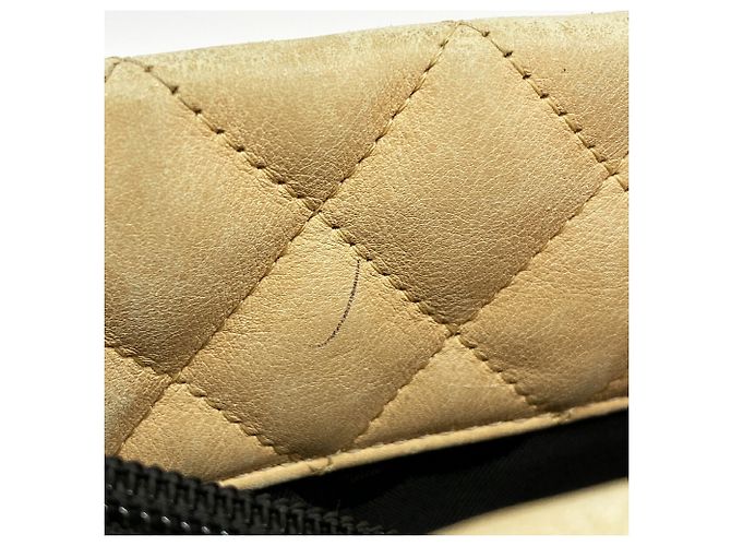 Bolso Tote Chanel Cambon de Piel de Cordero Castaño Negro - vista 8