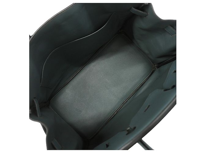 Hermès Sac à main Hermes Birkin 35 Bleu - vue 4