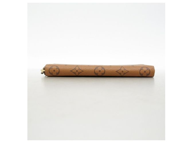 Louis Vuitton Monogram Reverse Portefeuille Clemence Long Wallet Braun - Ansicht 3