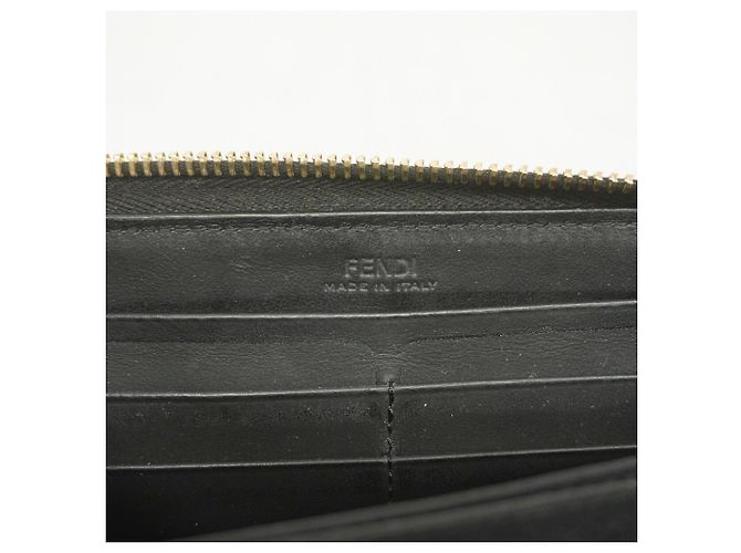 Fendi langes Portemonnaie - Schwarzes Leder - Ansicht 4