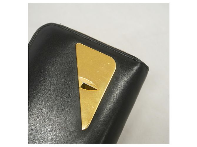 Fendi langes Portemonnaie - Schwarzes Leder - Ansicht 7