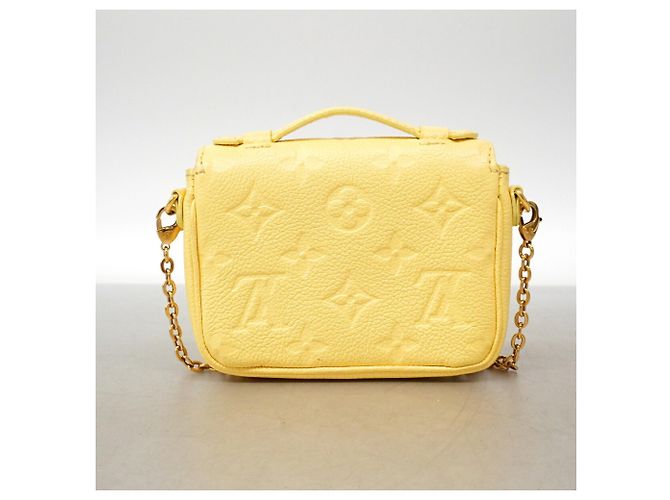 Louis Vuitton Monogram Empreinte Micrometis Shoulder Bag Yellow - view 10