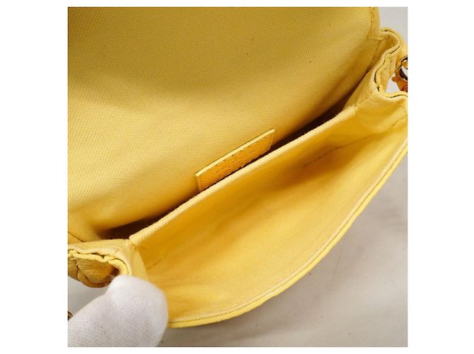 Louis Vuitton Monogram Empreinte Micrometis Shoulder Bag Yellow - view 4