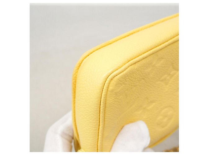 Louis Vuitton Monogram Empreinte Micrometis Shoulder Bag Yellow - view 6
