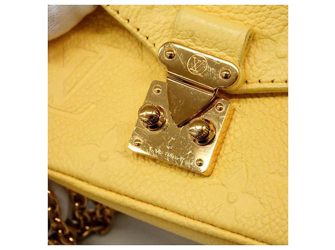 Louis Vuitton Monogram Empreinte Micrometis Shoulder Bag Yellow - view 9