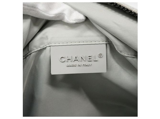 Bolso de hombro Chanel Sport de algodón Castaño - vista 5