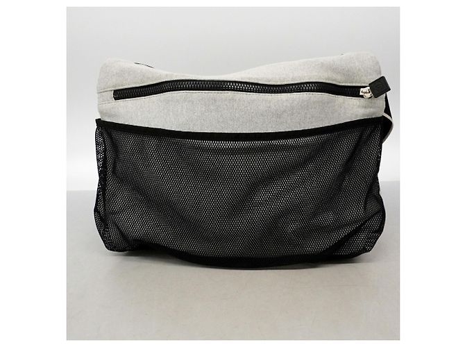 Bolso de hombro Chanel Sport de algodón Castaño - vista 7