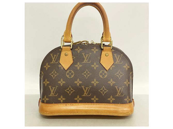 Bolso de mano Louis Vuitton Alma BB Monogram Castaño - vista 10