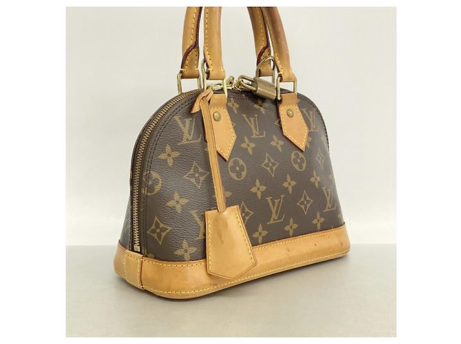 Bolso de mano Louis Vuitton Alma BB Monogram Castaño - vista 2