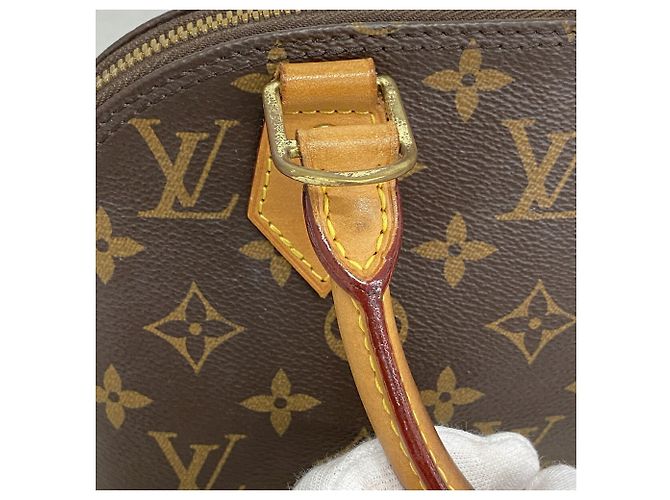 Bolso de mano Louis Vuitton Alma BB Monogram Castaño - vista 9