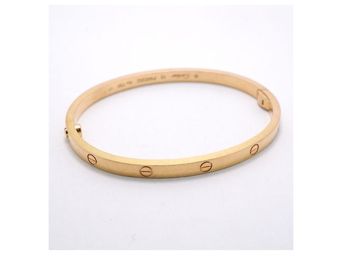 Bracciale Cartier Love Modello Piccolo Bangle in Oro Giallo 18K - vista 2