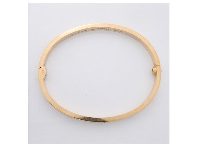 Bracciale Cartier Love Modello Piccolo Bangle in Oro Giallo 18K - vista 3