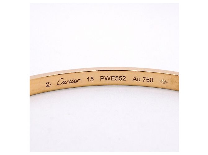 Bracciale Cartier Love Modello Piccolo Bangle in Oro Giallo 18K - vista 5