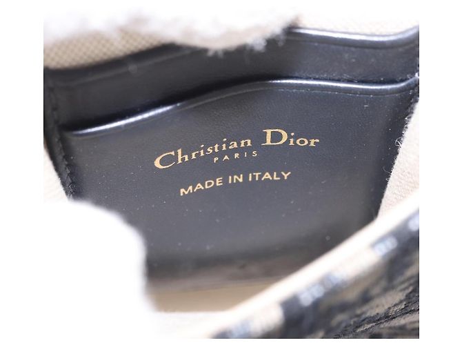Christian Dior Vertical Saddle Chain Oblique Canvas Azul marino - vista 6