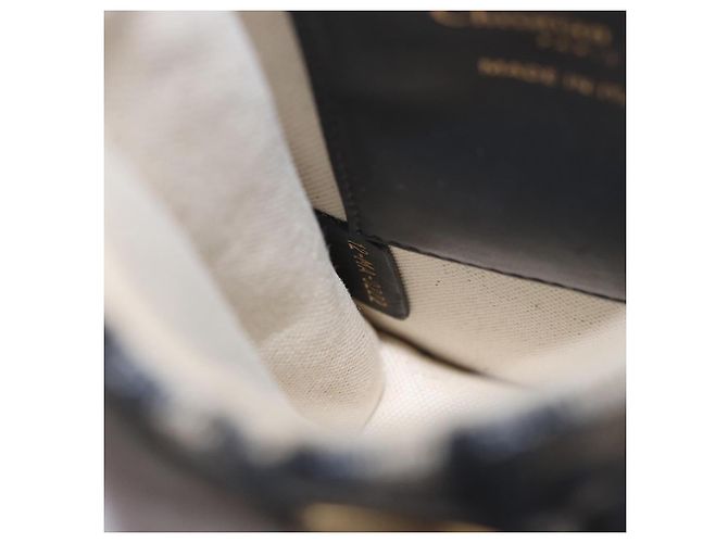 Christian Dior Vertical Saddle Chain Oblique Canvas Azul marino - vista 7