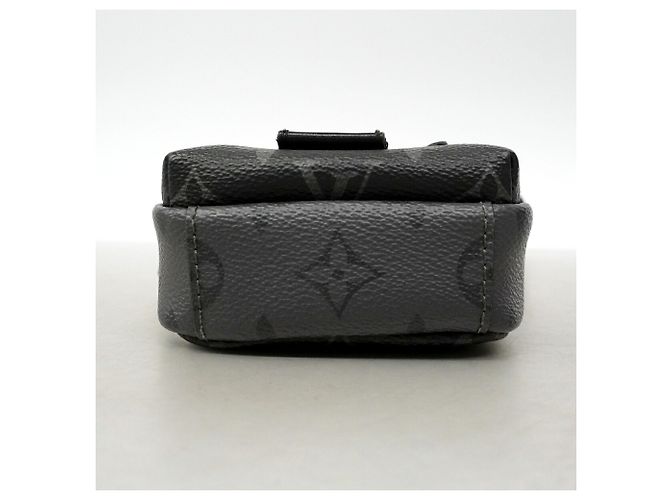Louis Vuitton Monogram Eclipse Reverse Double Phone Bag Castaño Negro - vista 3