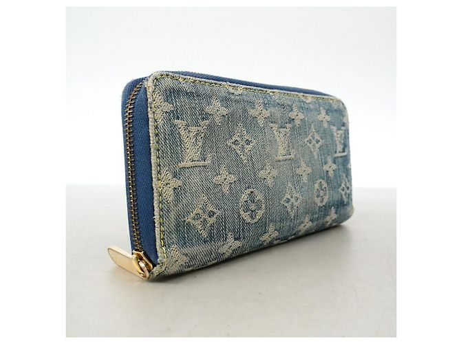 Louis Vuitton Monogram Denim Zippy Wallet Blue - view 2