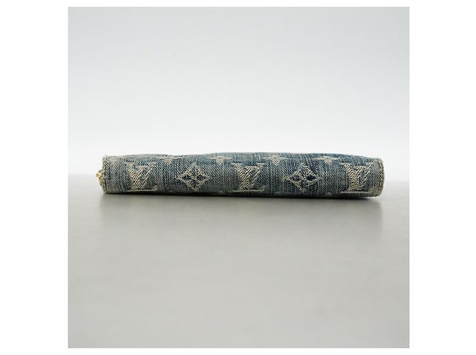 Louis Vuitton Monogram Denim Zippy Wallet Blue - view 3