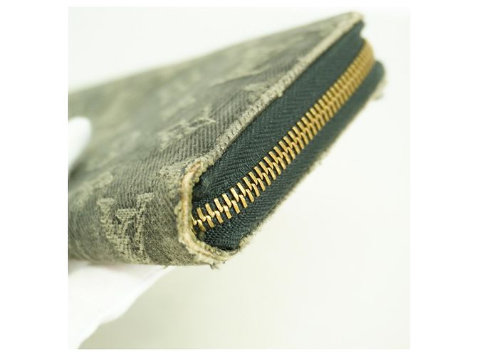 Louis Vuitton Monogram Denim Zippy Wallet Schwarz - Ansicht 5