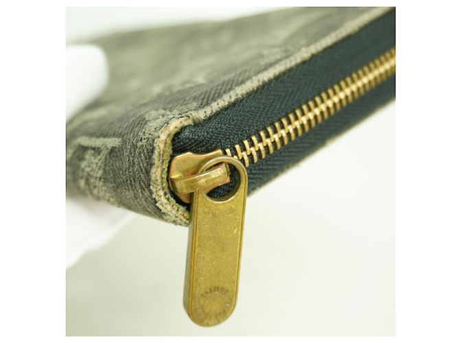 Louis Vuitton Monogram Denim Zippy Wallet Schwarz - Ansicht 7