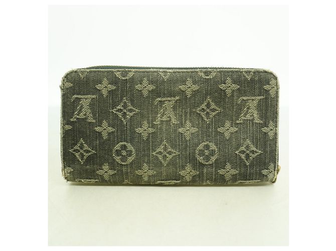Louis Vuitton Monogram Denim Zippy Wallet Schwarz - Ansicht 9