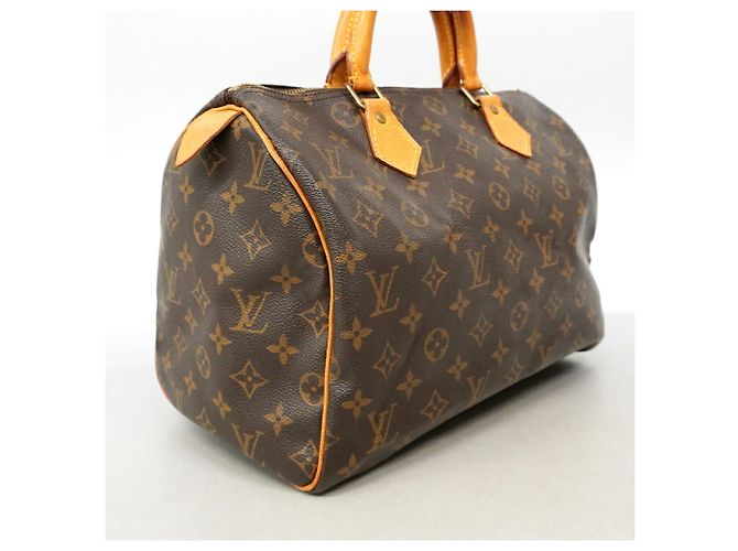 Bolso de mano Louis Vuitton Monogram Speedy 30 Castaño - vista 2