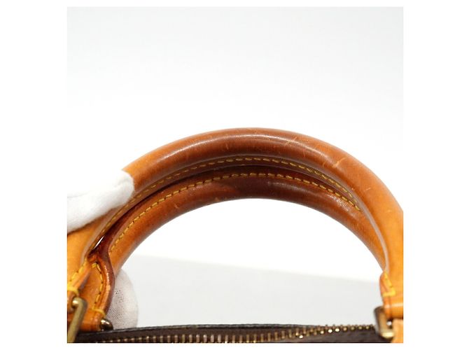 Bolso de mano Louis Vuitton Monogram Speedy 30 Castaño - vista 8