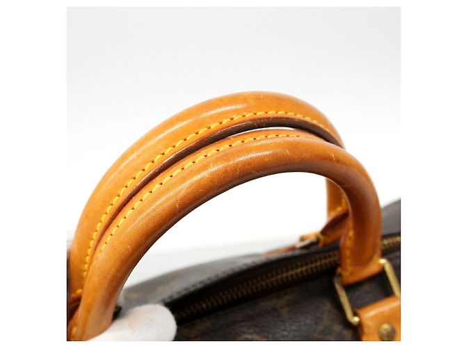 Bolso de mano Louis Vuitton Monogram Speedy 30 Castaño - vista 9