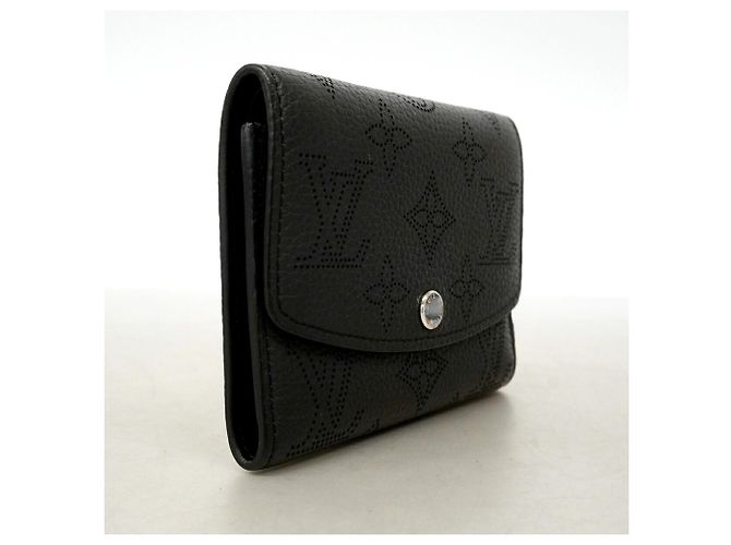 Louis Vuitton Mahina Portefeuille Victorine Tri-fold Wallet Nero - vista 2