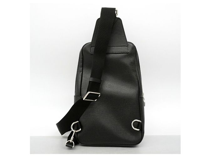 Borsa a tracolla Louis Vuitton Taiga Avenue Nero - vista 9