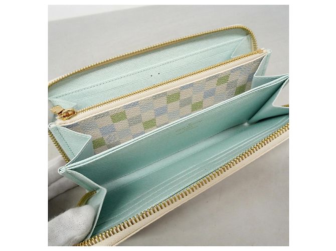 Cartera Zippy Louis Vuitton Damier Riches Verde - vista 3