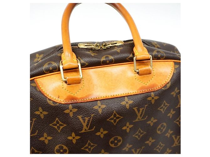 Bolso Louis Vuitton Monogram Deauville Castaño - vista 9
