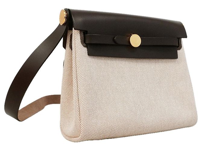 Hermès Hermes Herbag Zip Mini Shoulder Bag Brown Beige - view 2