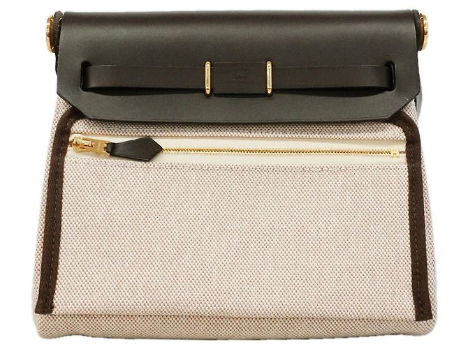Hermès Hermes Herbag Zip Mini Shoulder Bag Brown Beige - view 8