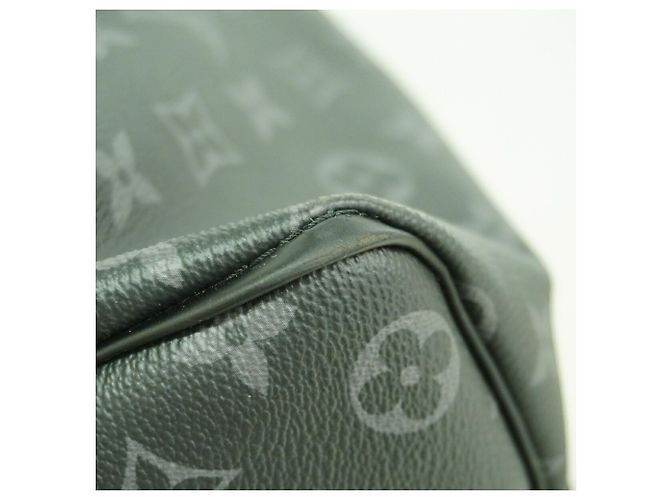 Louis Vuitton Monogram Eclipse Keepall Bandoulière 45 Negro - vista 7