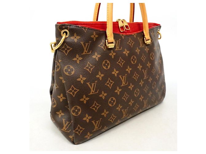Bolsa Louis Vuitton Monogram Pallas Marrom Fuschia - vista 2