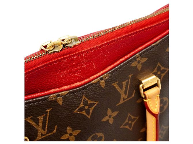 Bolsa Louis Vuitton Monogram Pallas Marrom Fuschia - vista 7