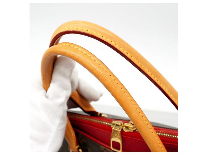 Bolsa Louis Vuitton Monogram Pallas Marrom Fuschia - vista 9