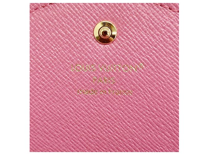 Louis Vuitton Monogram Denim Portefeuille Sarah Long Wallet Fucsia - vista 4