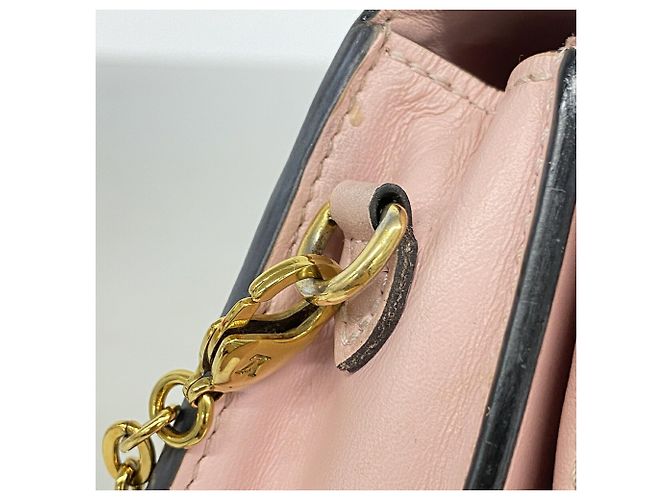 Louis Vuitton Monogram Portefeuille Flore Chain Wallet Marrom Rosa - vista 10