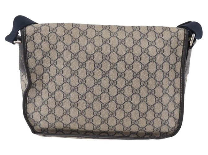 Gucci GG Messenger GG Coated Canvas medium Azul marinho - vista 2