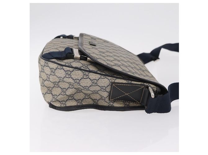 Gucci GG Messenger GG Coated Canvas medium Azul marinho - vista 3