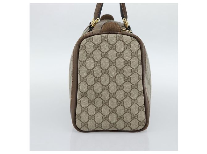 Gucci Vintage Web Boston GG Coated Canvas Medium Bege - vista 3
