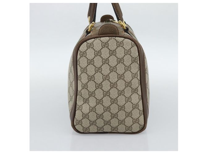 Gucci Vintage Web Boston GG Coated Canvas Medium Bege - vista 4