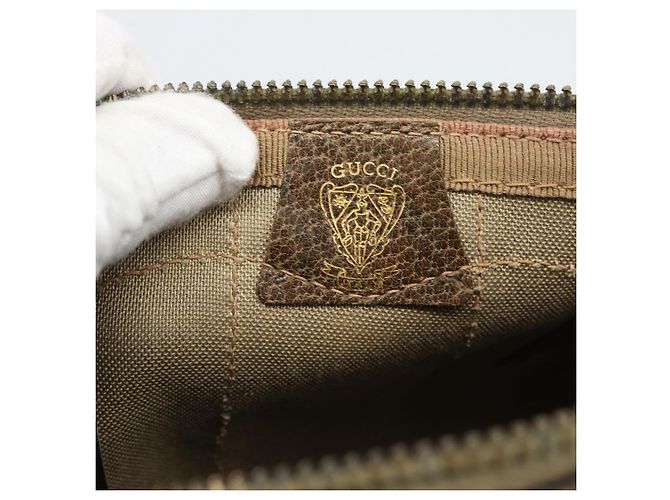 Gucci Vintage Web Boston GG Coated Canvas Medium Bege - vista 6