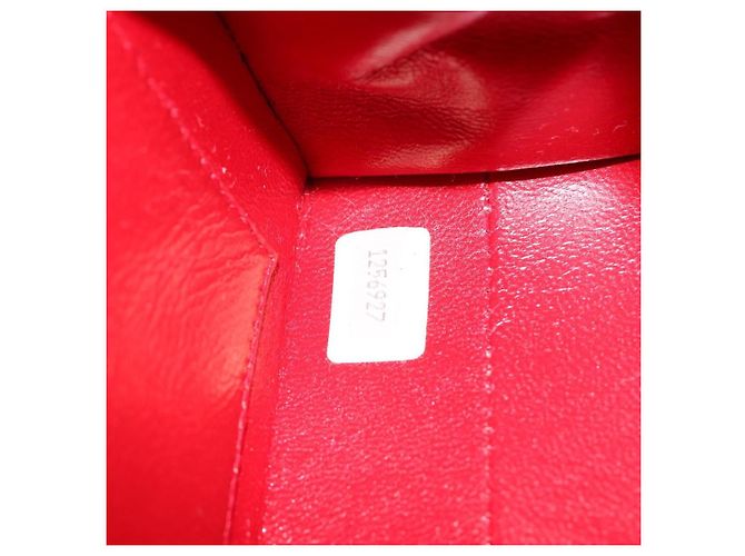Chanel Vintage Chain Evening Mixed Quilt Lambskin Small Rot - Ansicht 7